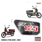 Sticker สติ๊กเกอร์ "CT125" ข้างขวา ของแท้ 1 ชิ้น สีดำ,แดง.เขียว สำหรับ Honda CT125 CT-125 รุ่นรถสีเขียว ปี 2020-2022